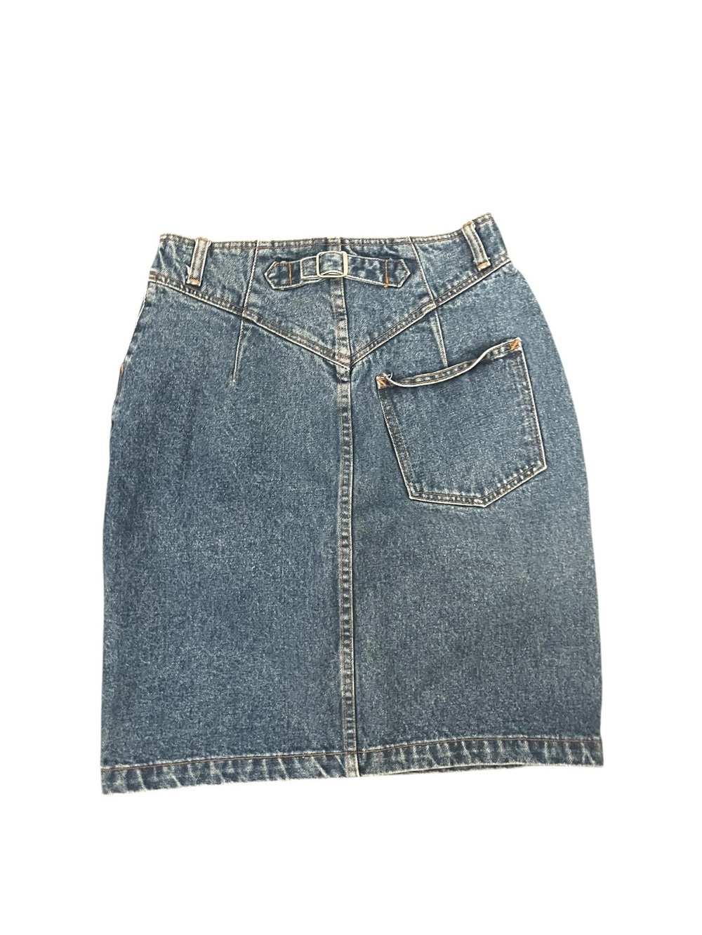 Vintage GAP Work Force Denim Skirt | High Waist Blue Jean Skirt | Size 9/10 - Picture 6 of 9